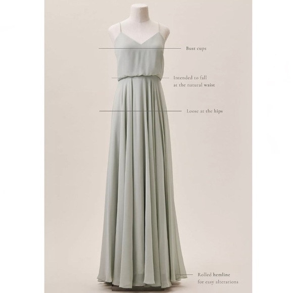 BHLDN Jenny Yoo Inesse Dress in Whipped Apricot - Picture 7 of 16
